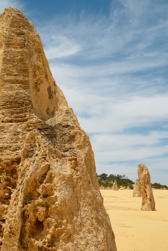 Close-up of a pinnacle in the Nambung National Park, Western Australia