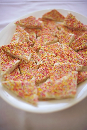 close up of fairy bread - Australian Stock Image