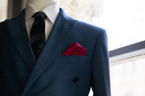 Close up of suit on a mannequin