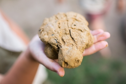 Close up shot of a moulded object - Australian Stock Image