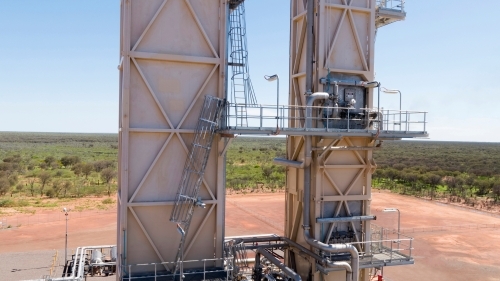 Close up shot of a steel structure - Australian Stock Image