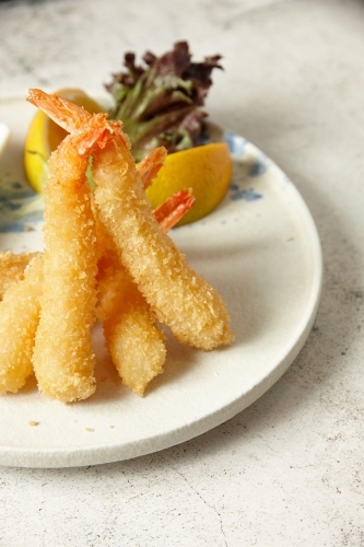 close up shot of tempura