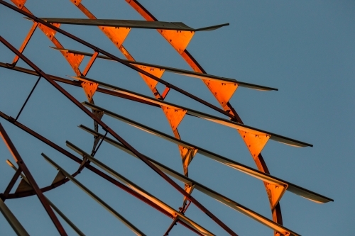 Close-up windmill blades - Australian Stock Image