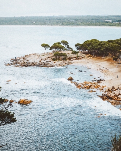 Coast line elevated view