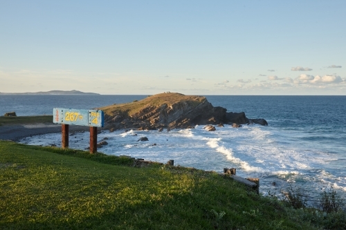 Coastal landscape on sunrise - Australian Stock Image