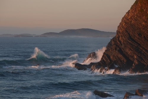 Coastal landscape on sunrise - Australian Stock Image