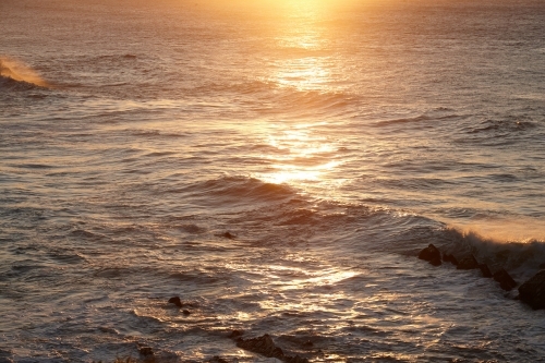 Coastal landscape on sunrise - Australian Stock Image
