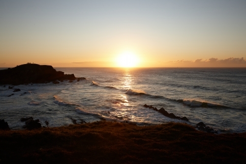 Coastal landscape on sunrise - Australian Stock Image