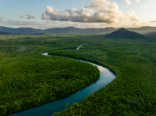 Coastal waterways along the Daintree Coast - Australian Stock Image