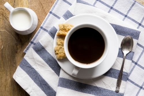 Coffee from above - Australian Stock Image