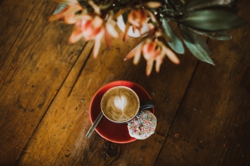Coffee ready to drink - Australian Stock Image