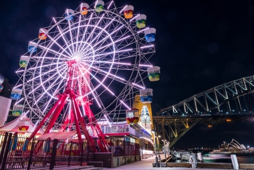 Colorful wheel in Sydney - Australian Stock Image