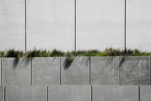 Concrete Panels with Landscaping