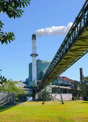 Condong sugar cane mill in northern New South Wales near Murwillumbah - Australian Stock Image