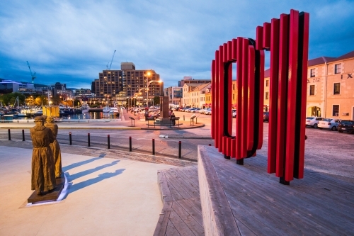 Constitution Dock at Dusk - Australian Stock Image