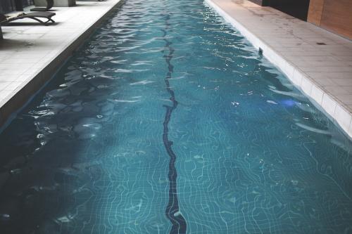 Contemporary Pool Laps - Australian Stock Image