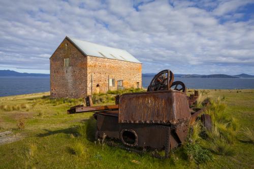Convict Barn (c.1844) - Australian Stock Image
