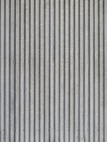 Corrugated Iron on the side of a shed - Australian Stock Image