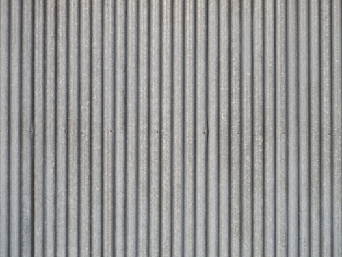 Corrugated Iron on the side of a shed