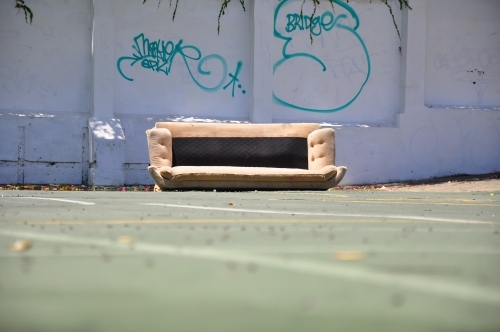 Couch on the street - Australian Stock Image