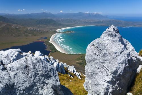 Cox Bight from New Harbour Range - Australian Stock Image