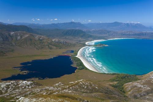 Cox Bight from New Harbour Range - Australian Stock Image