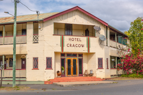 Cracow Hotel in the old gold mining town in Queensland - Australian Stock Image