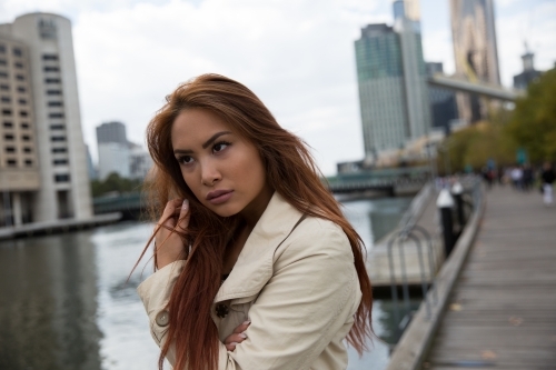 Cranky Business Woman - Australian Stock Image