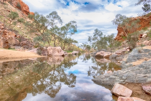 Creek and rocks in Simpsons Gap, Northern Territory