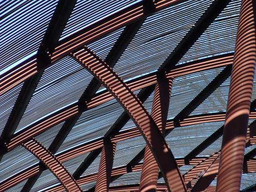 Curved building structure - Australian Stock Image