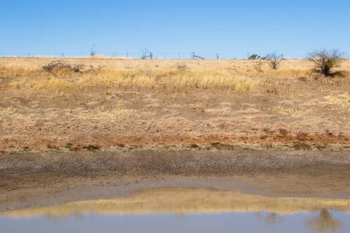 Dam bank - Australian Stock Image