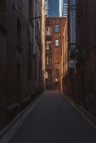 dark laneway, Melbourne