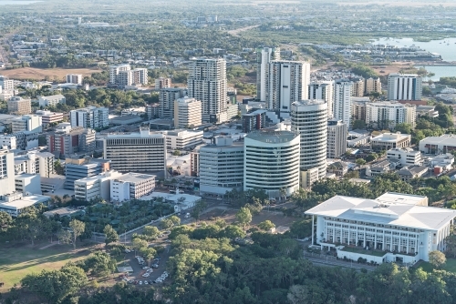 Darwin city aerial