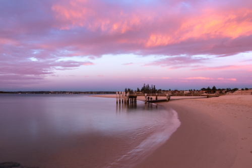 Dawn at Dolls Point on Botany Bay - Australian Stock Image