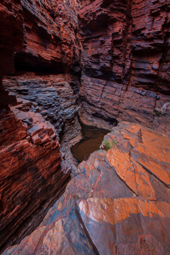 Deep Inside The Karijini Gorges - Australian Stock Image