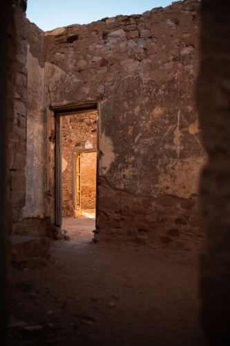door way in old stone building