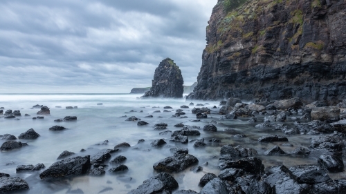 Down at sea level at Cairn Beach - Australian Stock Image