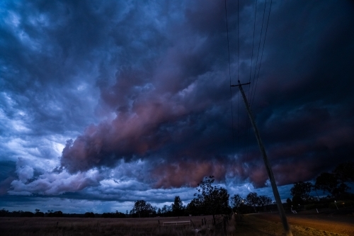 Dramatic summer storm Clouds - Australian Stock Image