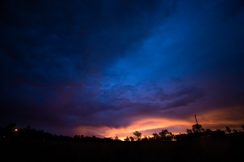 Dramatic summer storm Clouds - Australian Stock Image
