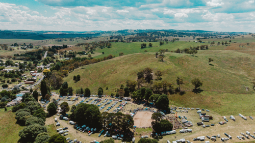 Drone of Rodeo event - Australian Stock Image