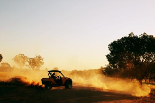 Dust Burnout - Australian Stock Image