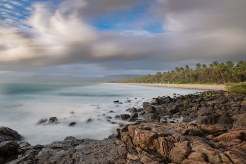 Early morning at 4 mile Beach, Port Douglas - Australian Stock Image