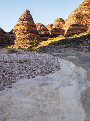 Early morning at the Bungle-Bungles, Purnululu National Park - Australian Stock Image