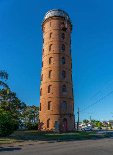 East Bundaberg Water Tower is a heritage-listed water tower at 17 Sussex Street, Bundaberg East, - Australian Stock Image