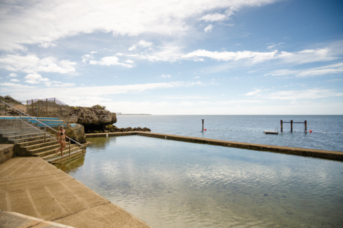 Edithburgh Tidal pool - Australian Stock Image