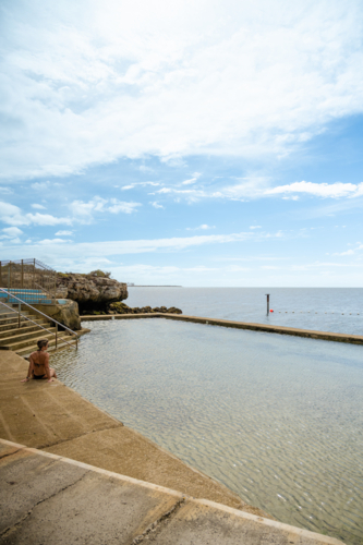 Edithburgh Tidal pool - Australian Stock Image