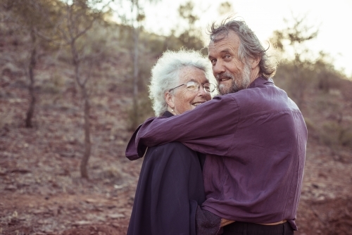 Elderly couple together