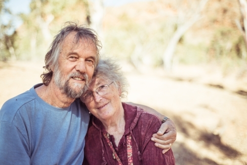 Elderly couple together - Australian Stock Image