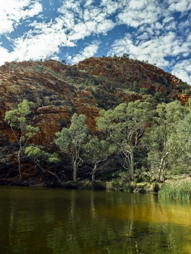 Ellery Creek Big Hole at the West MacDonnell Ranges - Australian Stock Image