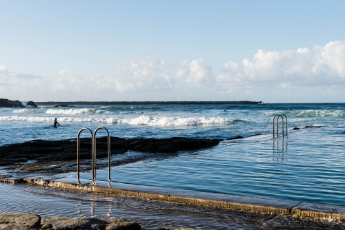 Empty ocean pool - Australian Stock Image